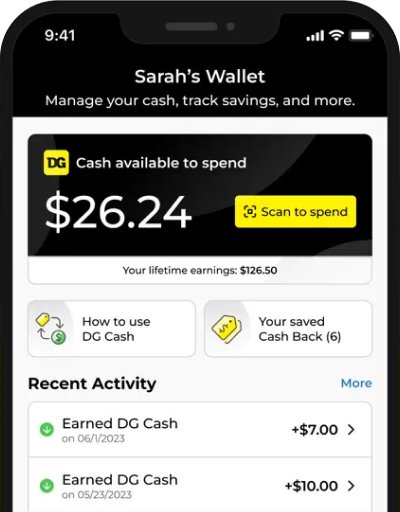 Cashback screen