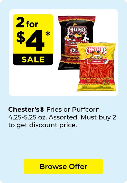 2 for $4 Chesters