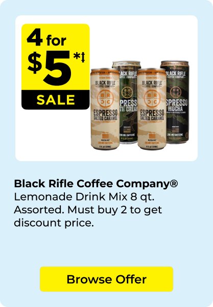 4 for $5 Black Rifle Coffee Company