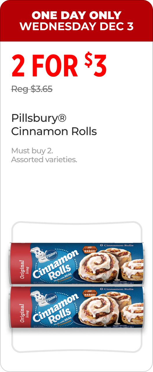 Dec 3 Pilsbury Cinnamon Rolls