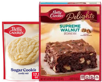 Deals on Betty Crocker Delights Brownies or Cookie Mix