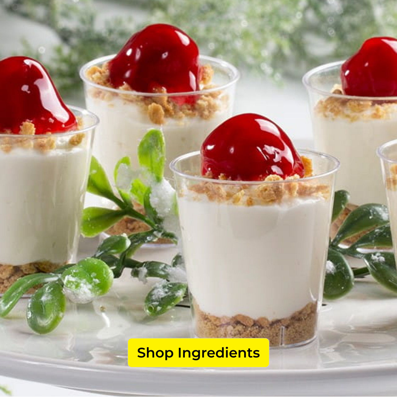 Holiday Cheesecake Shooters