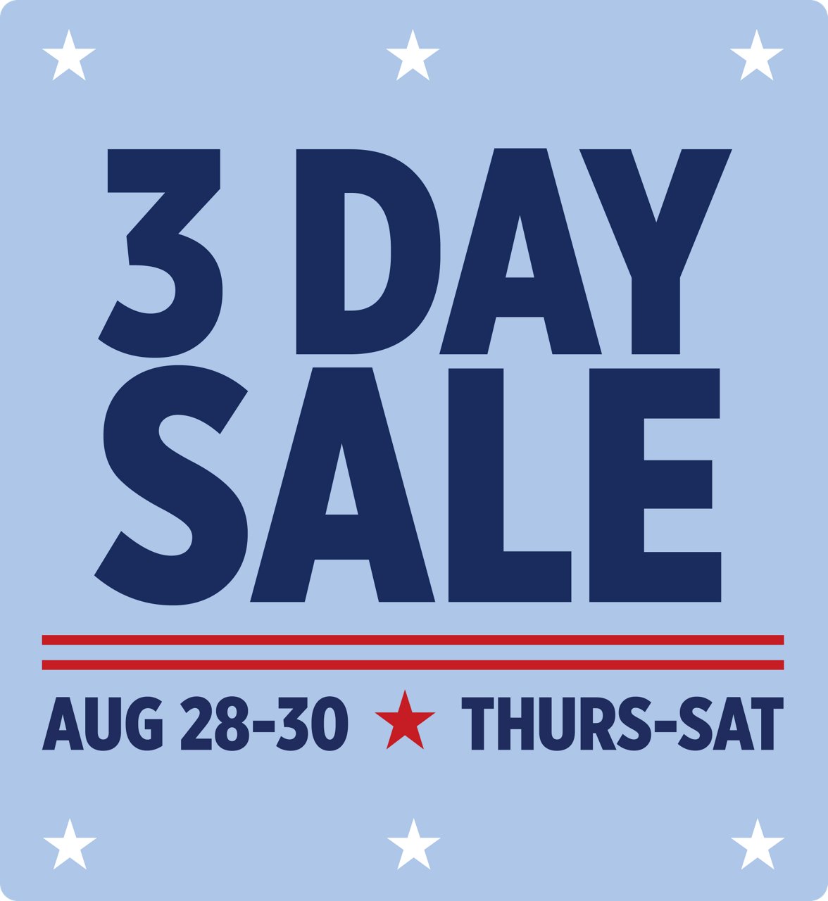 3 day sale