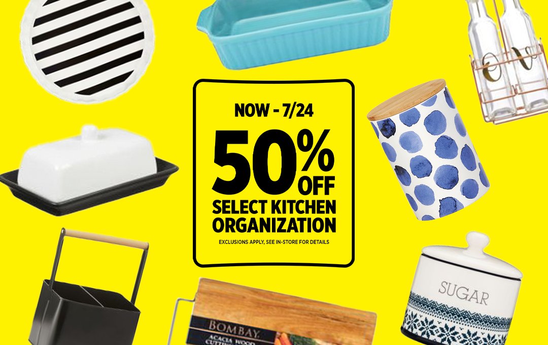 50% Off Kitchen Organization, Now - 7/24