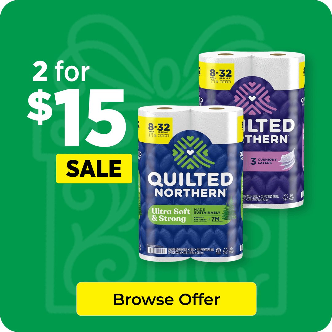 2 for $15 Quilted Northern