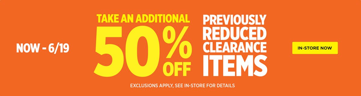 Clearance Event 6/13-6/19