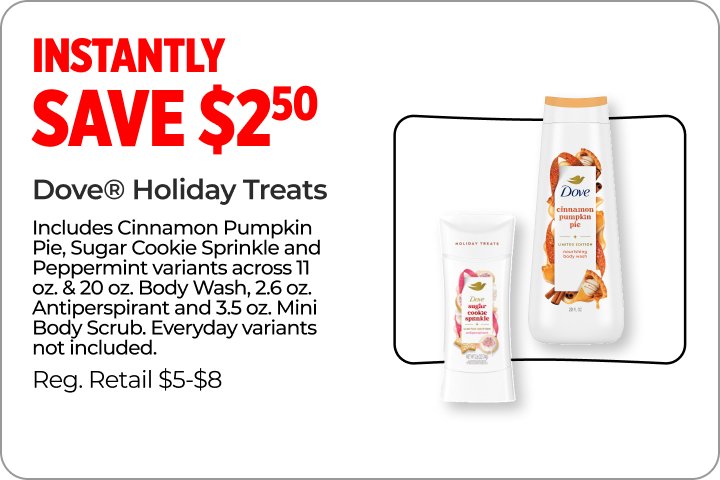 Dove Holiday Treats