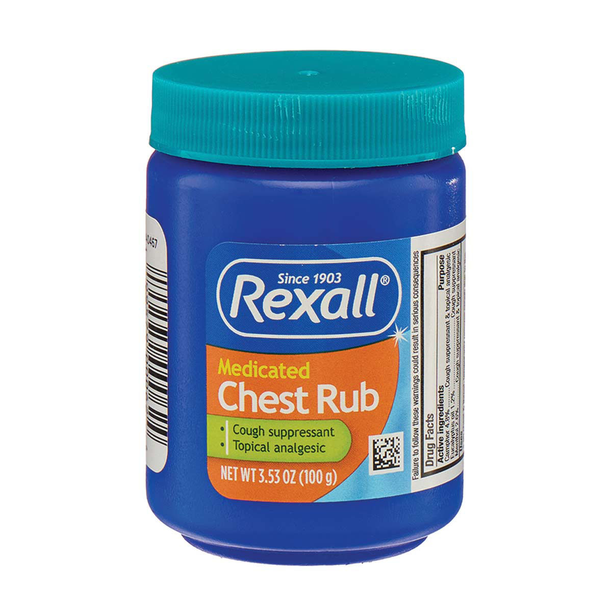 Rexall Medicated Chest Rub, 3.53 oz