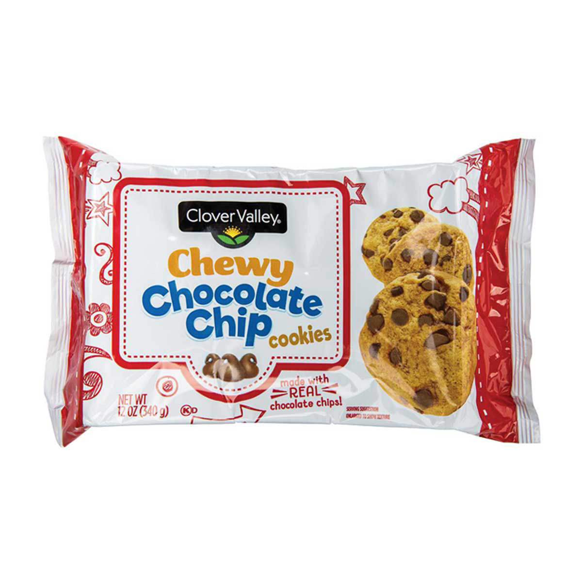 Clover-Valley-Chewy-Chocolate-Chip-Cookies,-12-oz