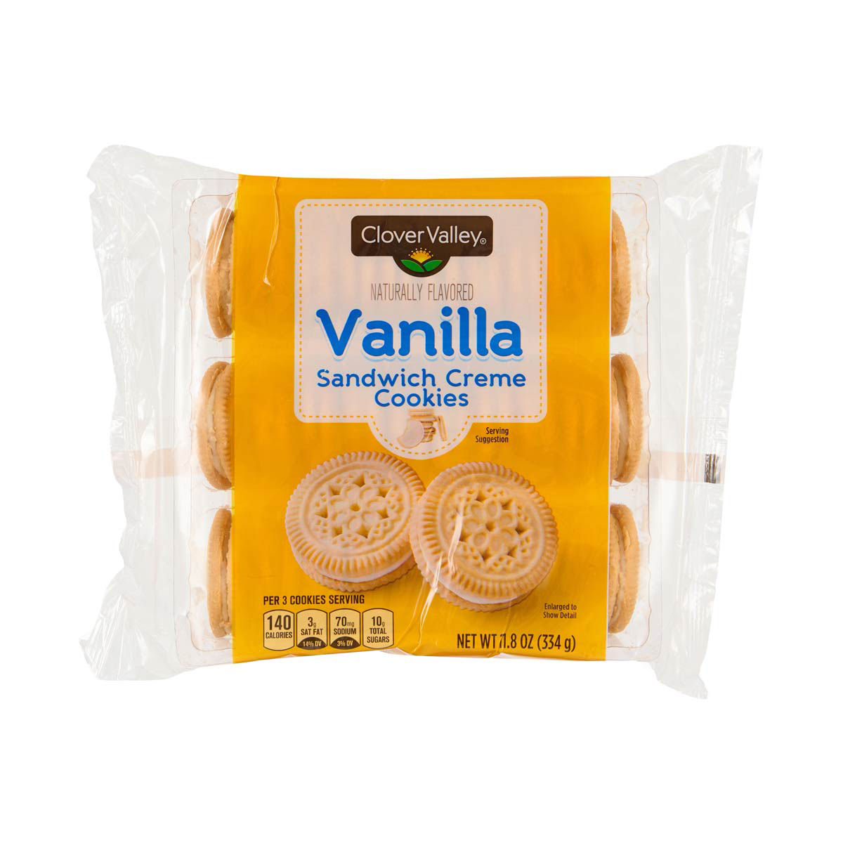 Clover-Valley-Vanilla-Sandwich-Crème-Cookies,-11.8-oz