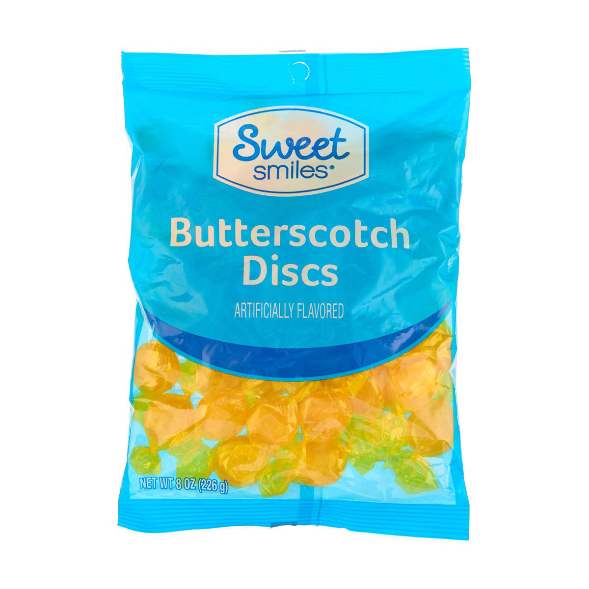 Sweet Smiles Butterscotch Hard Candy Discs, 8 oz