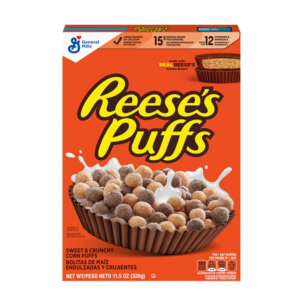 General-Mills-Reese's-Puffs-Breakfast-Cereal,-11.5-oz