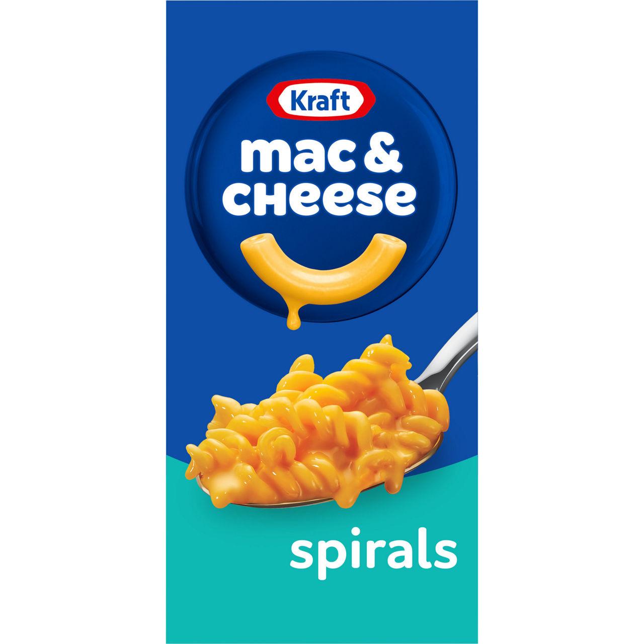 Kraft Spirals Mac and Cheese, 1 Box, for Easy Dinner or Dinner Sides, Original Flavor, No Artificial Flavors, Preservatives or Dyes, 5.5 oz