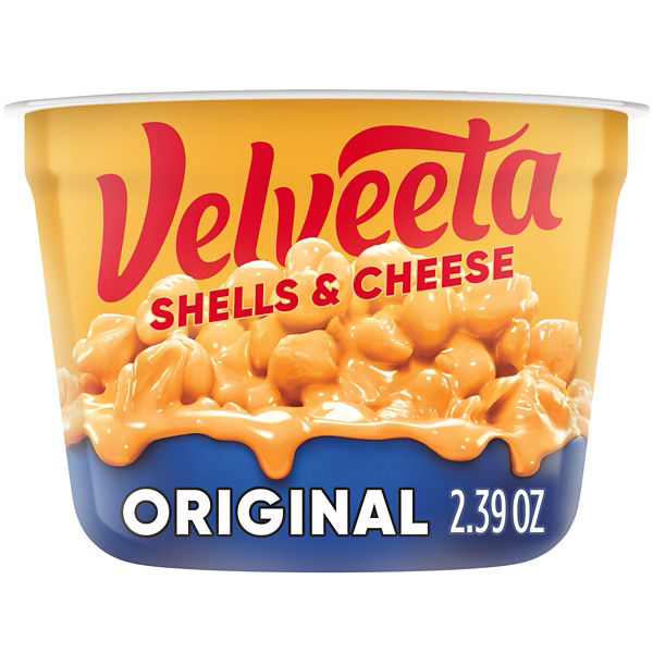 Kraft Microwavable Velveeta Shells and Cheese, 2.39 oz. — Dollar Tree penny item