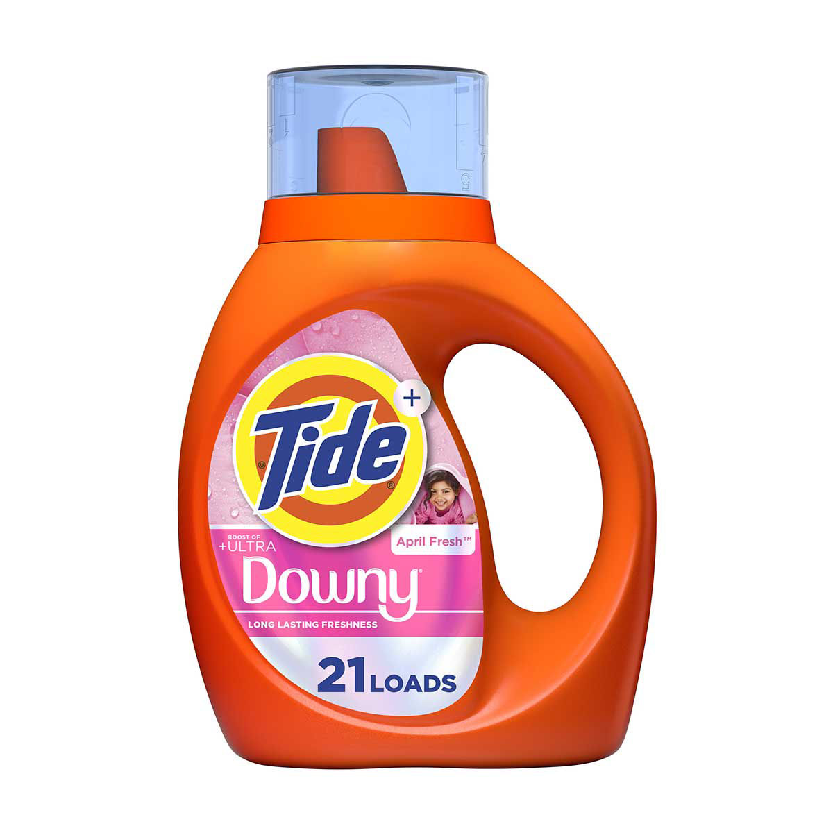Tide-Plus-Boost-of-Ultra-Downy-Liquid-Laundry-Detergent,-April-Fresh-Scent,-30-fl-oz---21-Loads