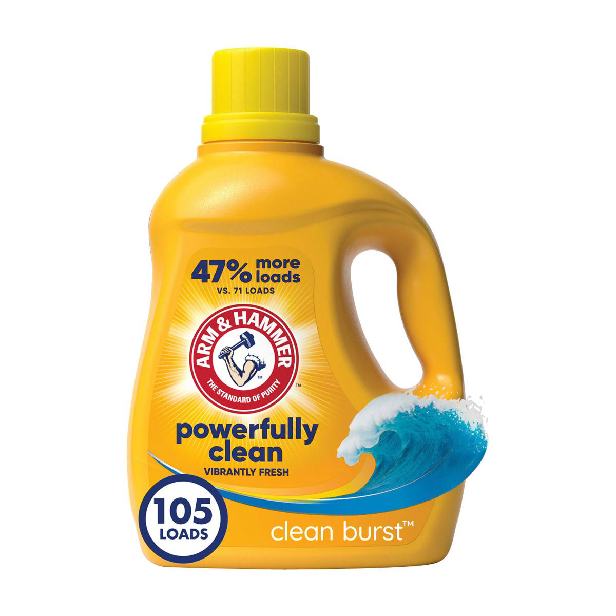Arm-&-Hammer-Clean-Burst-Liquid-Laundry-Detergent,-105-fl-oz
