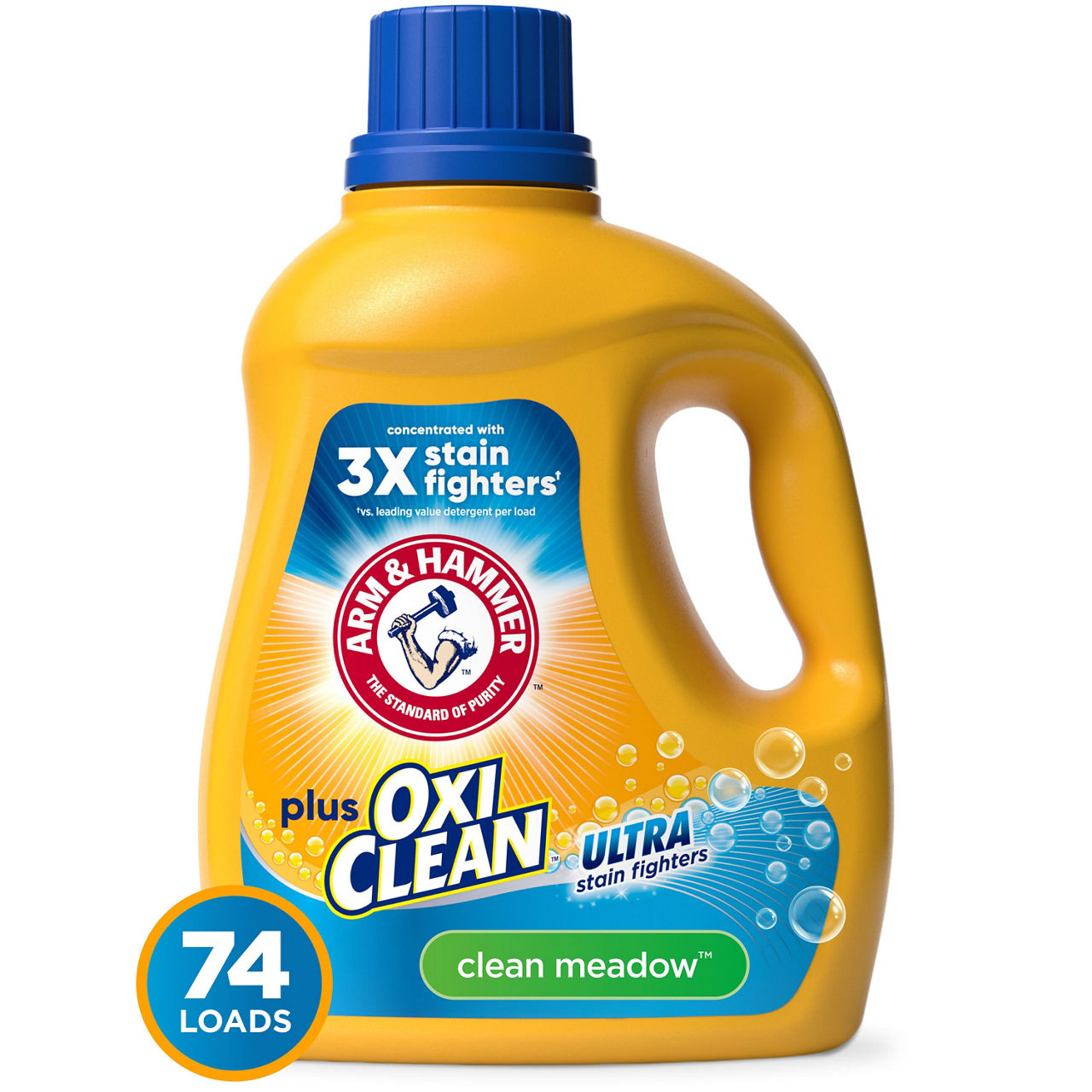 ARM-&-HAMMER-Plus-OxiClean-Clean-Meadow,-74-Loads-Liquid-Laundry-Detergent,-96.2-fl-oz