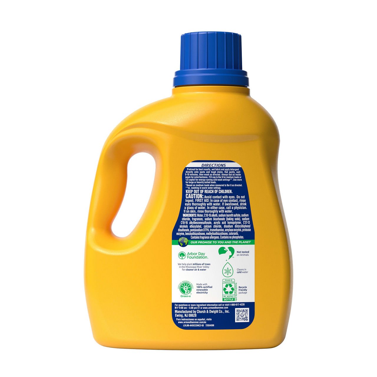 ARM-&-HAMMER-Plus-OxiClean-Clean-Meadow,-74-Loads-Liquid-Laundry-Detergent,-96.2-fl-oz