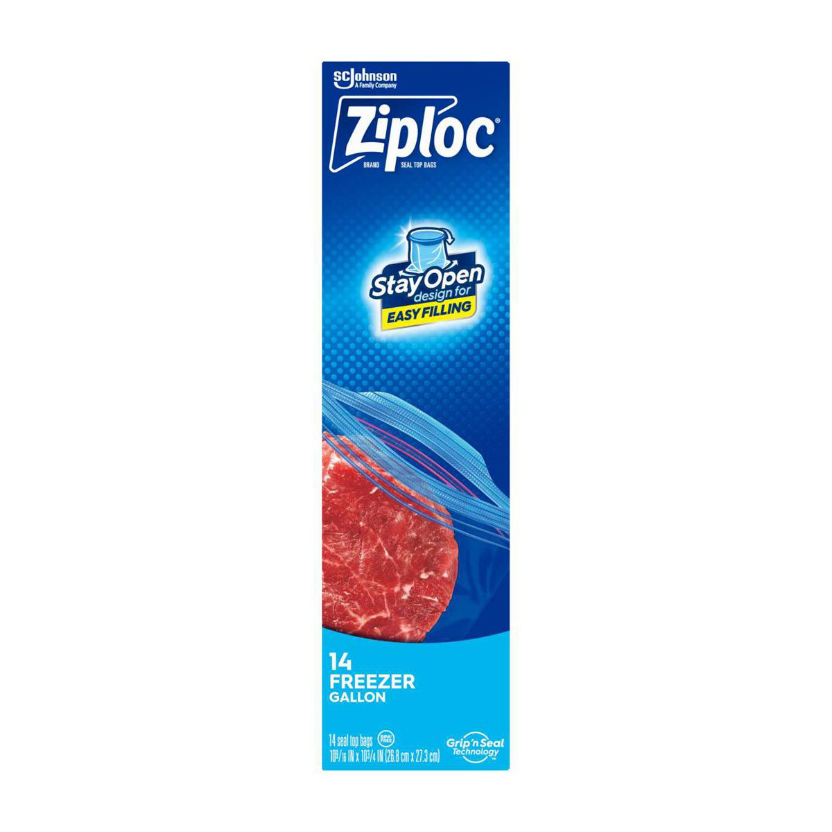 ZiplocÂ®-Brand-Freezer-Bags-with-New-Stay-Open-Design,-Gallon,-14-ct
