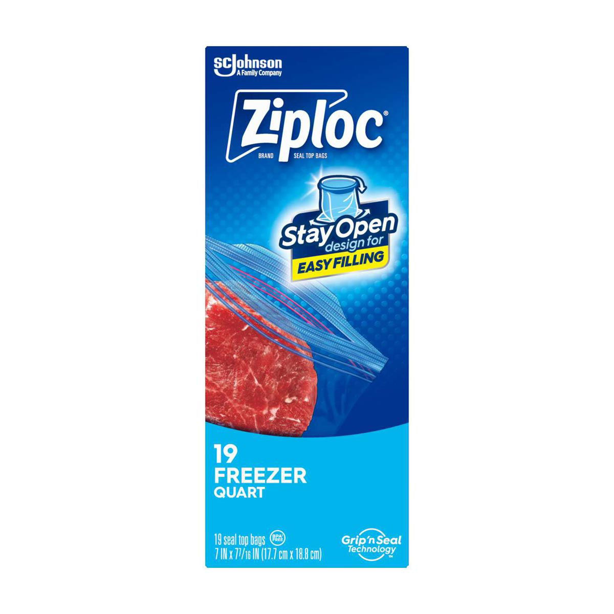 Ziploc-Brand-Freezer-Bags-with-New-Stay-Open-Design,-Quart,-19,-Patented-Stand-up-Bottom,-Easy-to-Fill-Freezer-Bag,-Unloc-a-Free-Set-of-Hands-in-the-Kitchen,-Microwave-Safe,-BPA-Free