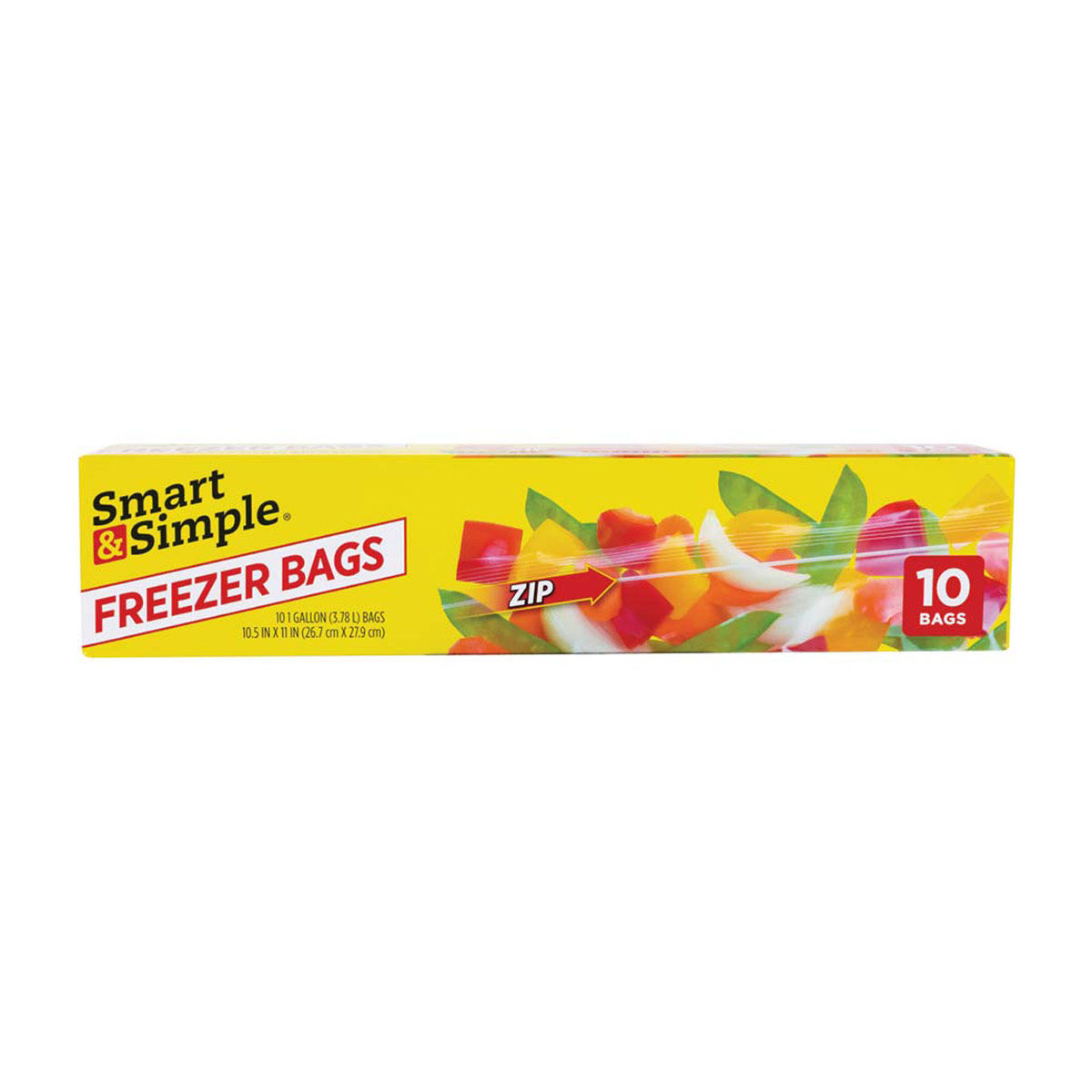 Smart-&-Simple-Gallon-Zipper-Freezer-Bags,-10-ct