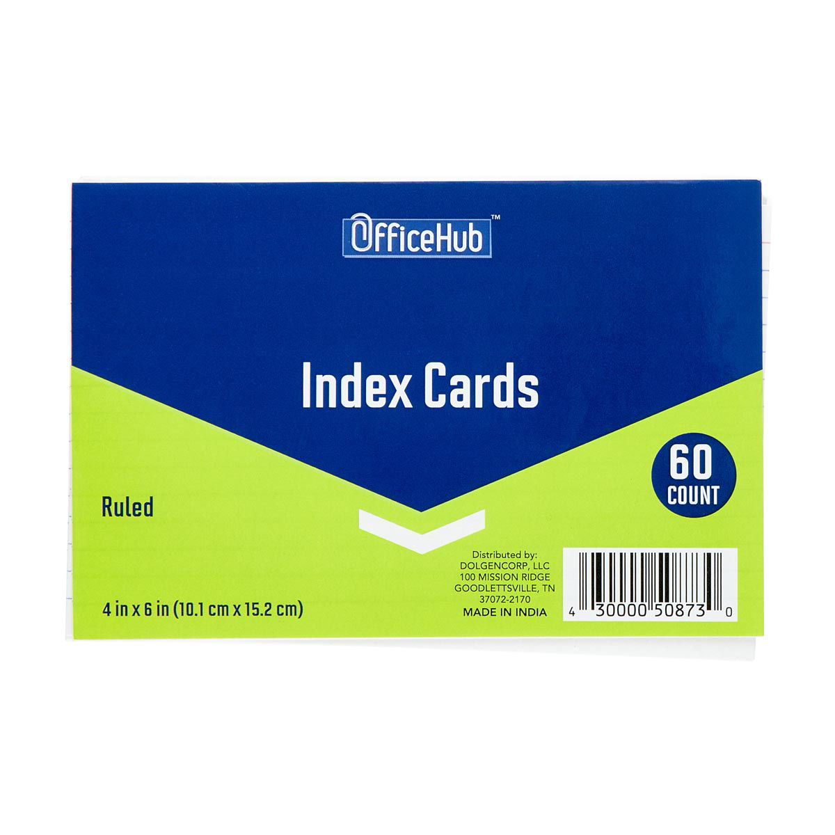 OfficeHub-Ruled-Index-Cards,-4-in-x-6-in,-60-ct