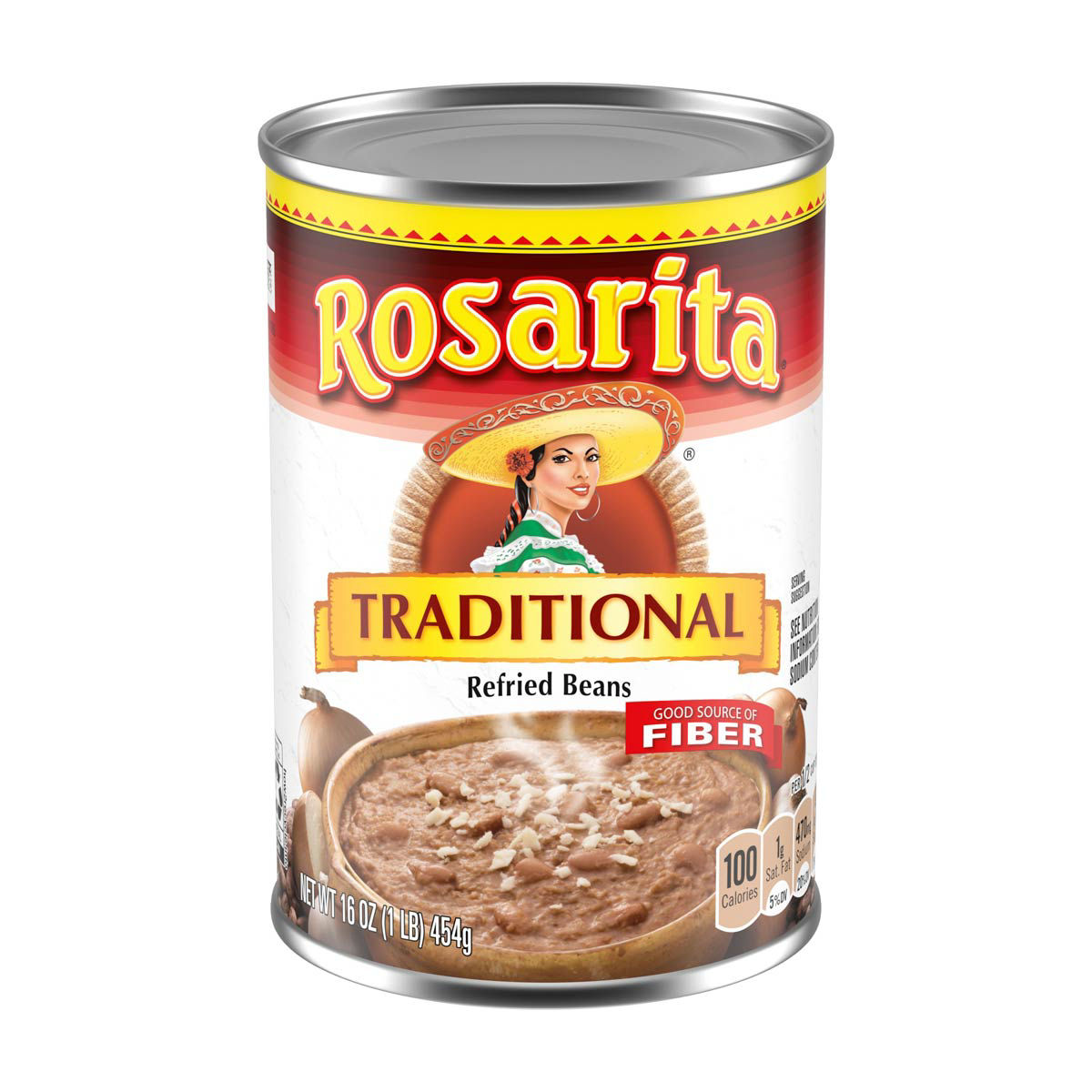 Rosarita Traditional Refried Beans, 16 oz