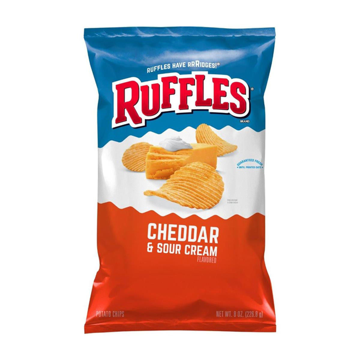 Ruffles-Potato-Chips,-Cheddar-&-Sour-Cream-Flavored,-8-oz