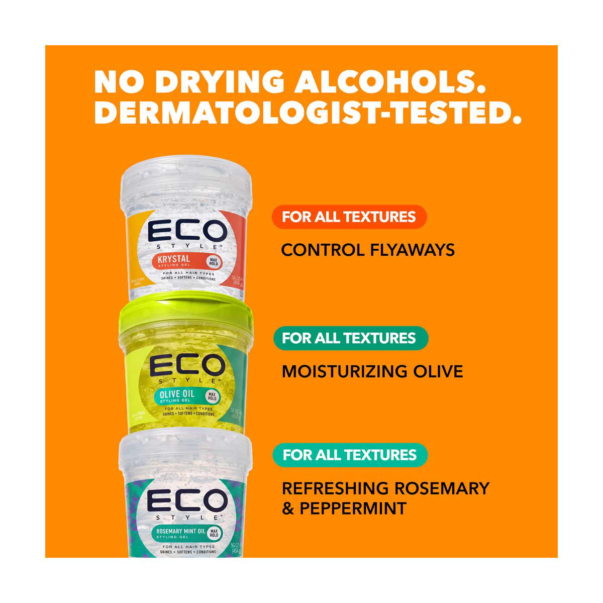 Buy Eco Style Styling Gel, Professional, Krystal, Max Hold 16 oz
