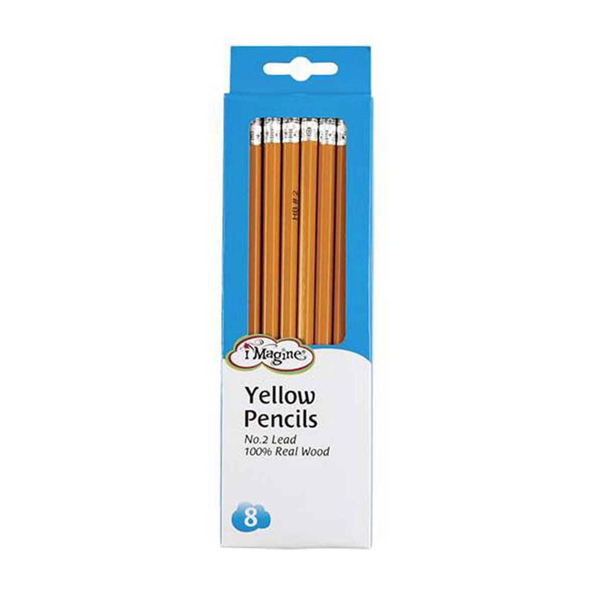 Imagine Yellow #2 Pencils, 8 ct
