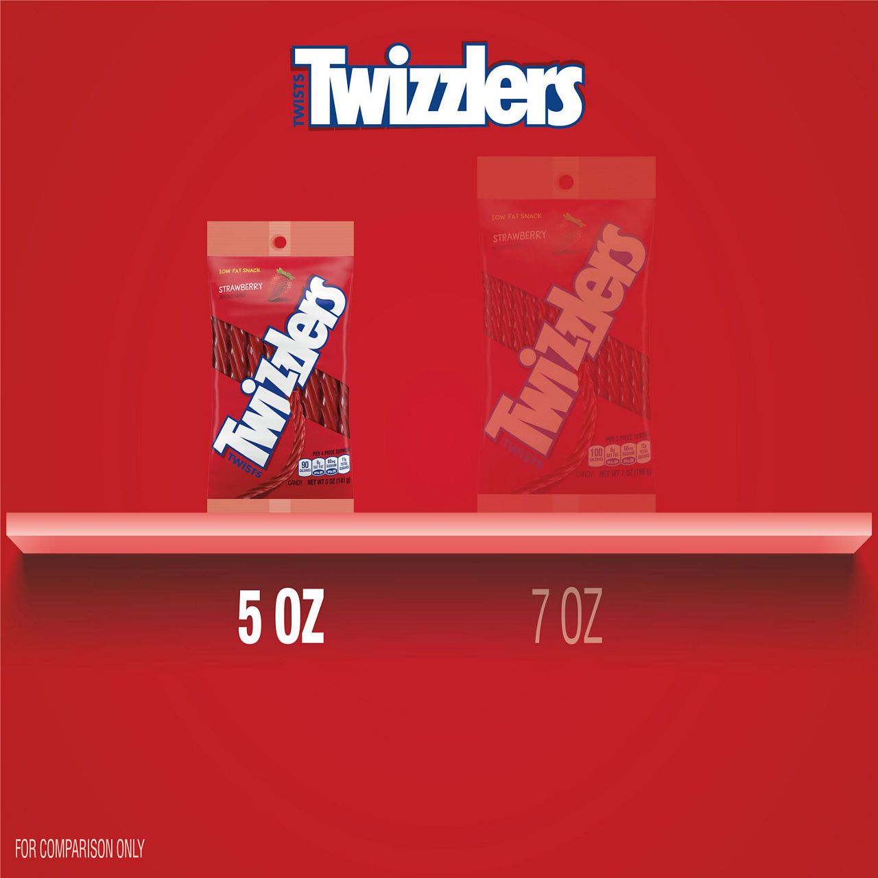Twizzlers Twists Strawberry Licorice – Low Fat Candy, 11oz Bag (Select Flavor: Strawberry, Sweet & Sour, Citrus)