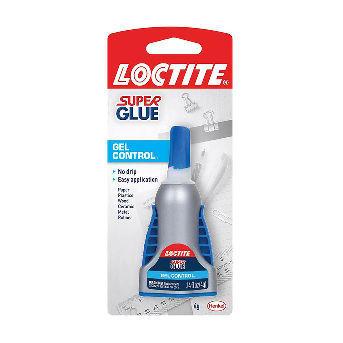 Loctite Super Glue Gel Control, No-Drip, 0.14 fl oz