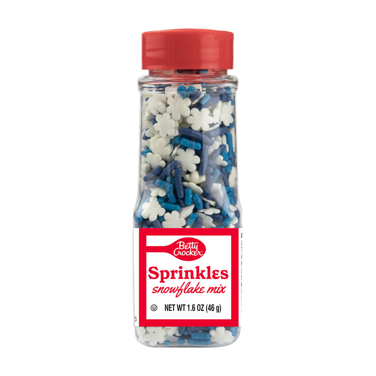 Betty Crocker Snowflake Mix Sprinkles, 1.6 oz