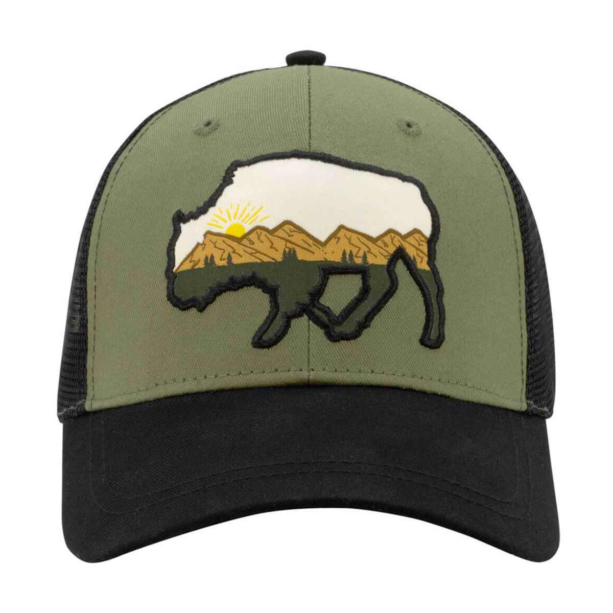 Mountain Buffalo Mesh Backing Trucker Hat