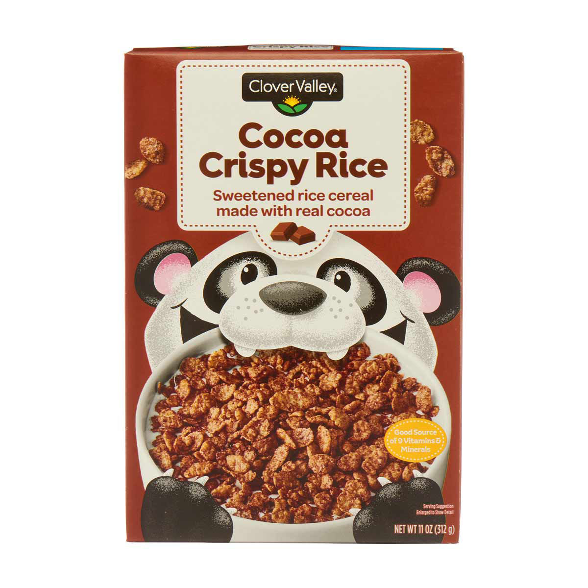 Clover Valley Cocoa Crispy Rice Cereal, 11 oz