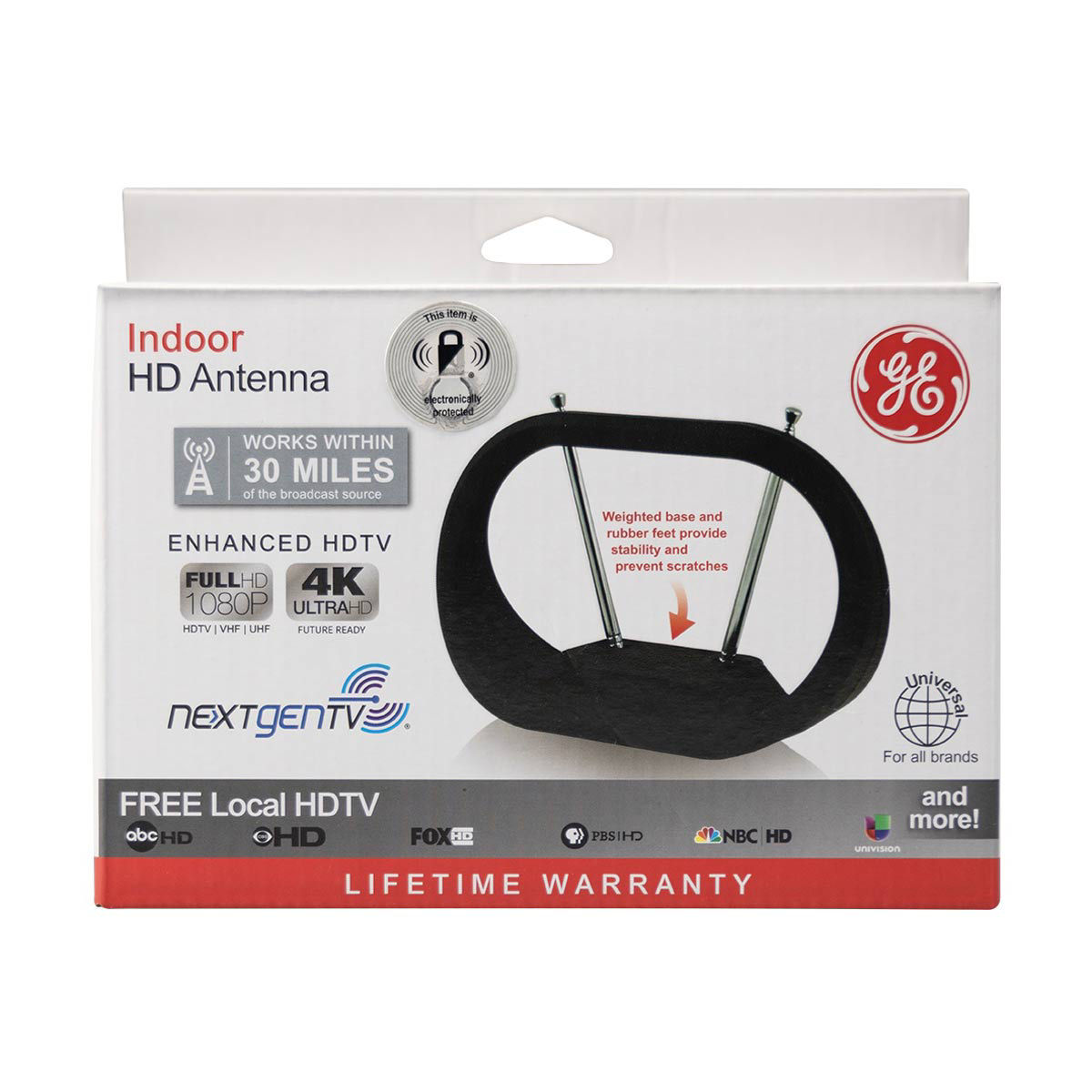 General Electric Indoor HD Antenna, 30 Mile Range