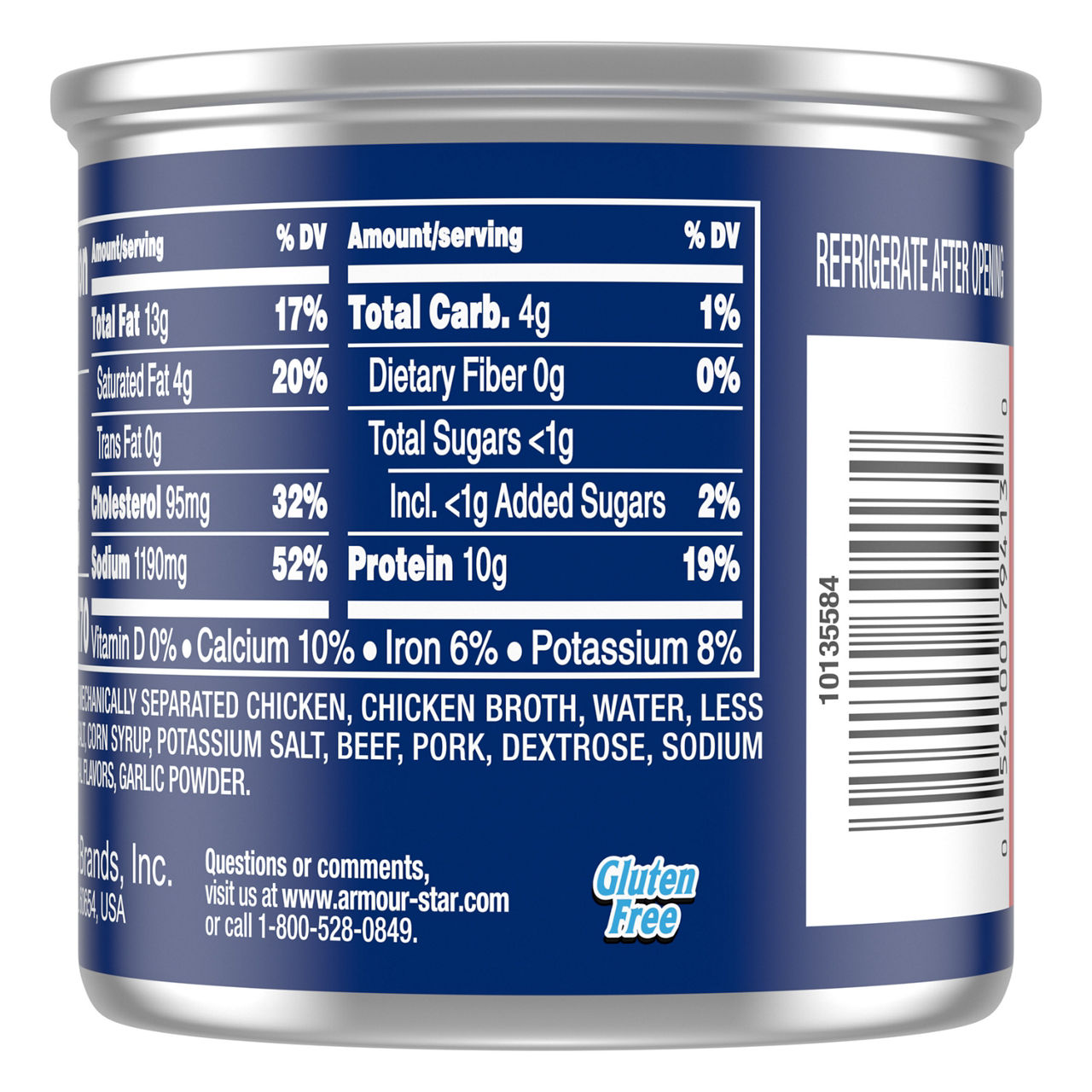 thumbnail image 2 of Armour Star Barbecue Flavored Vienna Sausages - 4.6 Oz Cans (Pack Of 6) 2 of 4