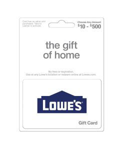 Lowe's $25-$500 Gift Card