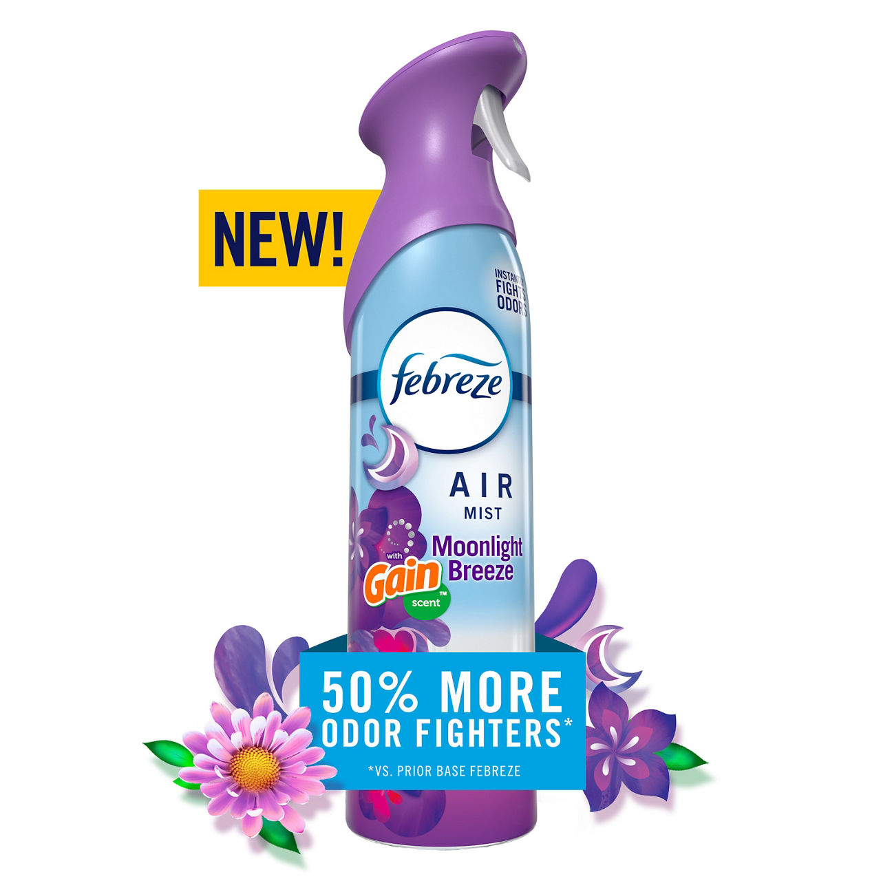 Febreze Air Mist, Air Freshener Spray, Odor Fighting Room Spray, Gain Moonlight Breeze Scent, 8.1oz