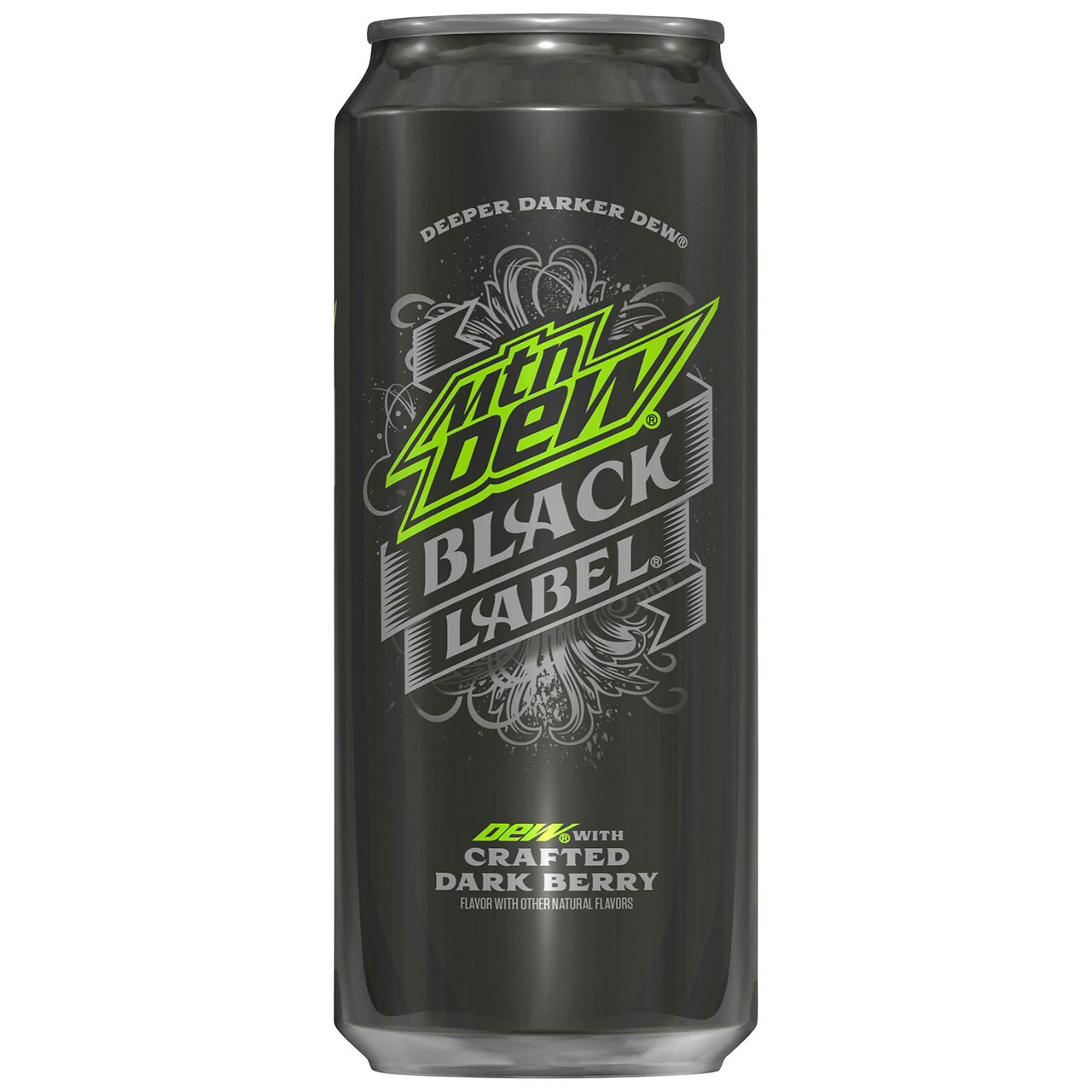 Mtn Dew Black Label DEW With Crafted Dark Berry 16 Fl Oz