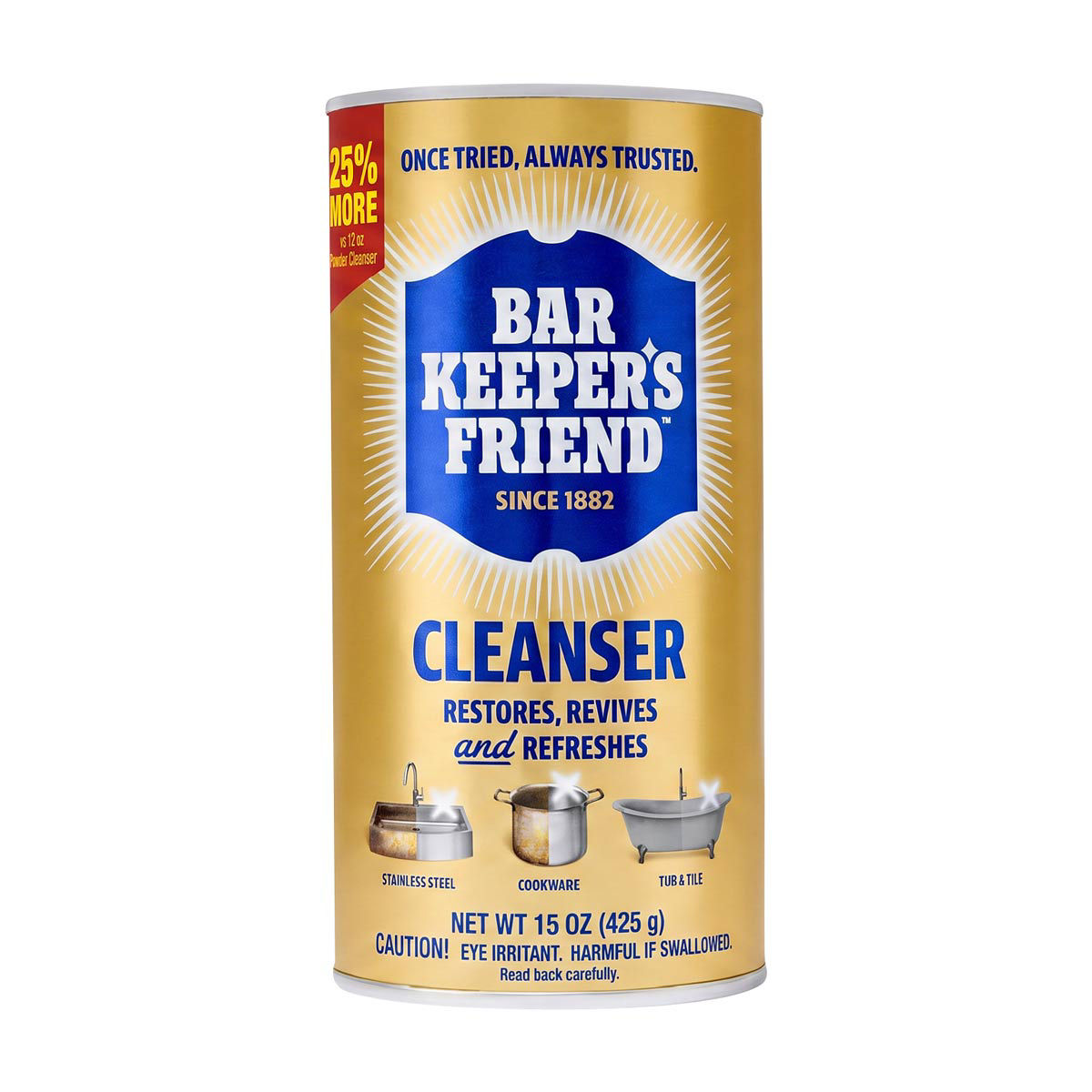 Bar Keepers Friend Multipurpose Household Cleanser, 15 oz