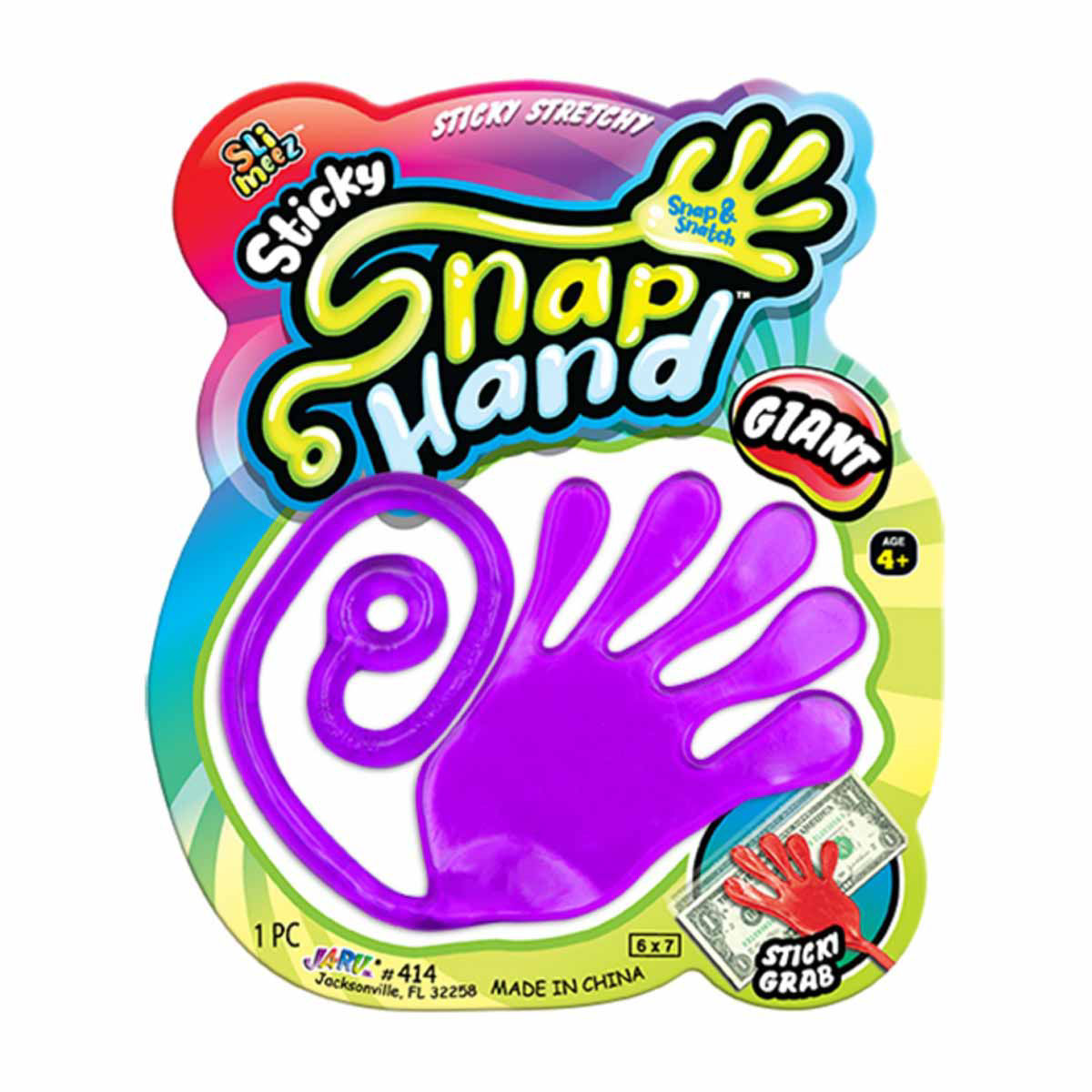 Ja-Ru-Slimeez-Giant-Sticky-Snap-Hand,-1-ct---Assorted