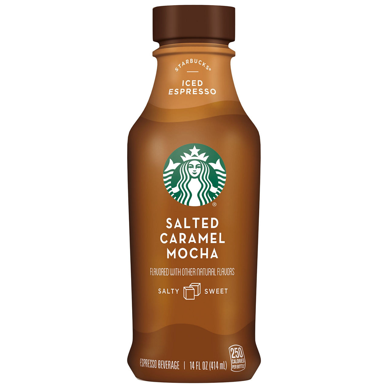 Starbucks Iced Espresso Espresso Beverage Salted Caramel Mocha Flavored 14 Fl Oz Bottle