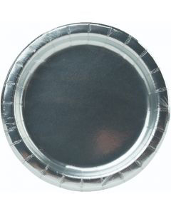 321 Party! 7" Foil Silver Party Plates, 8 Count — Dollar General penny item