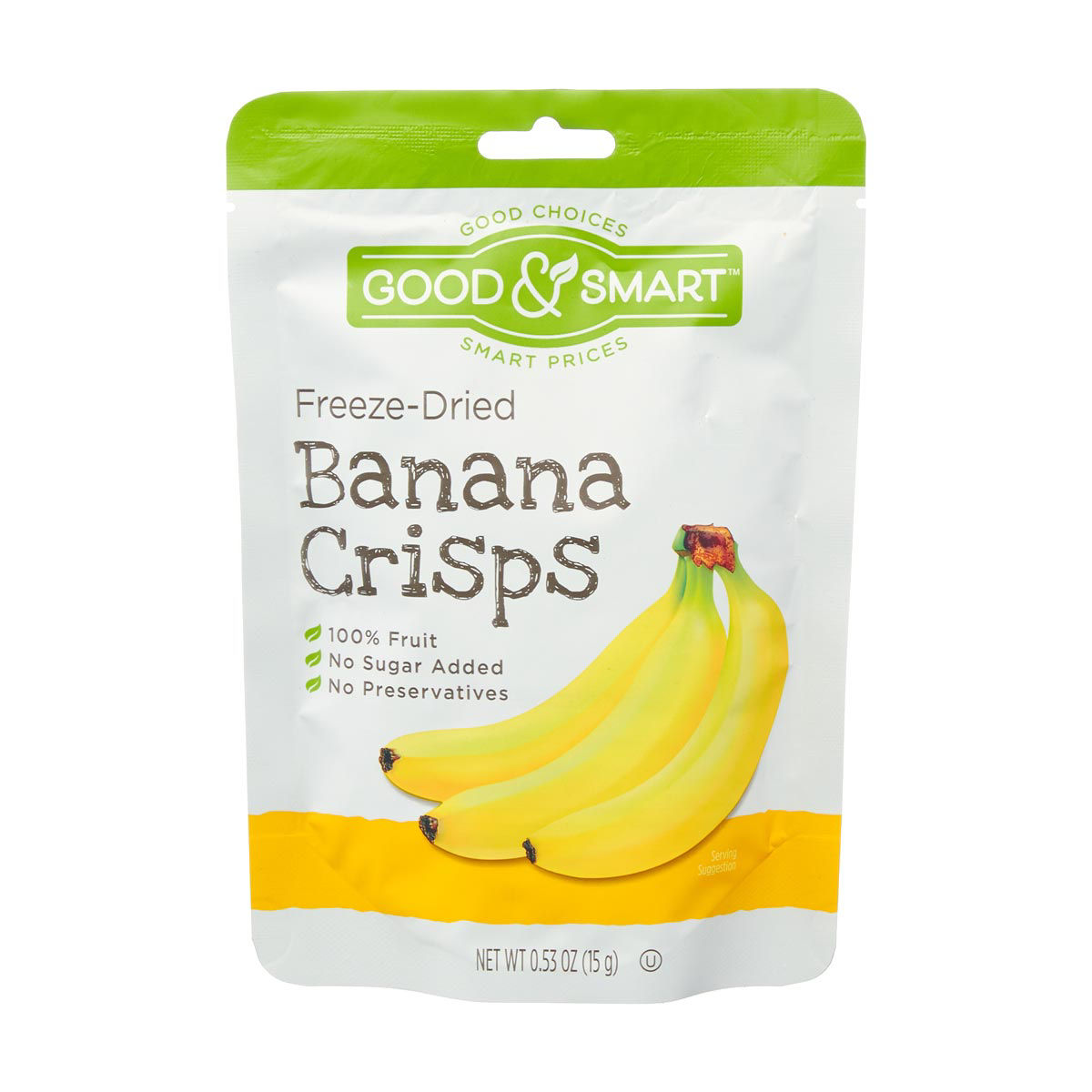 Good & Smart Freeze-Dried Banana Crisps, 0.53 oz