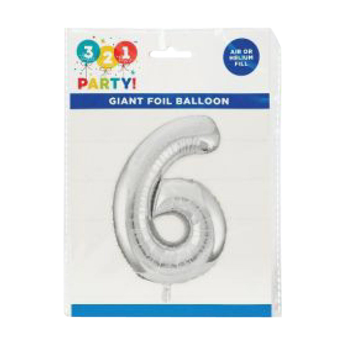 321-Party!-34"-Giant-Foil-Silver-Number-Balloon,-Assorted