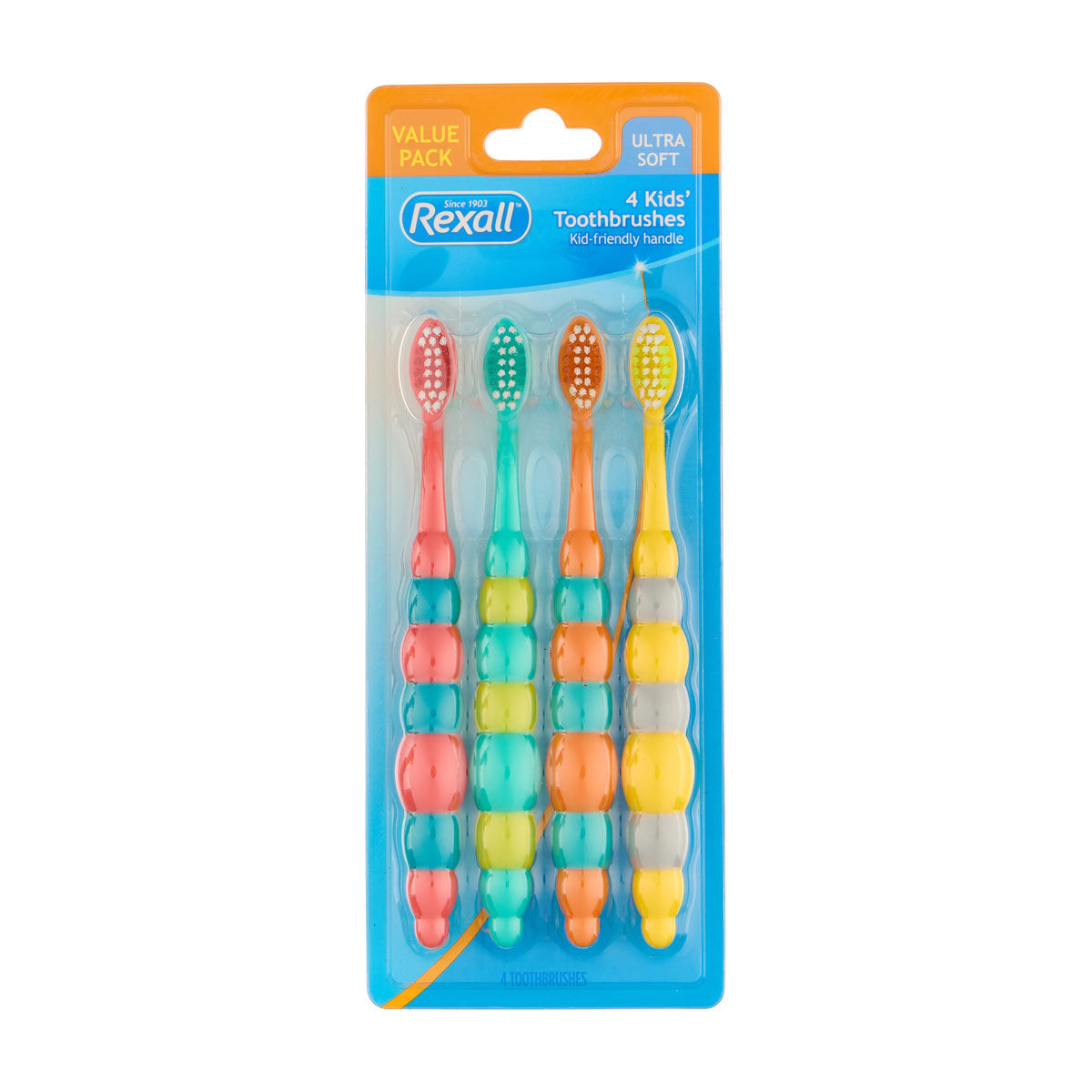 Rexall Kids' Ultra Soft Toothbrushes, 4 ct