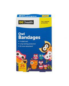 DG-Health-Owl-Bandages,-25-ct