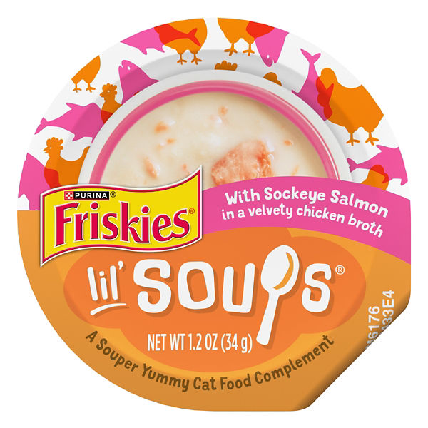 Lil Soups Salmon in Chkn Broth — Dollar Tree penny item