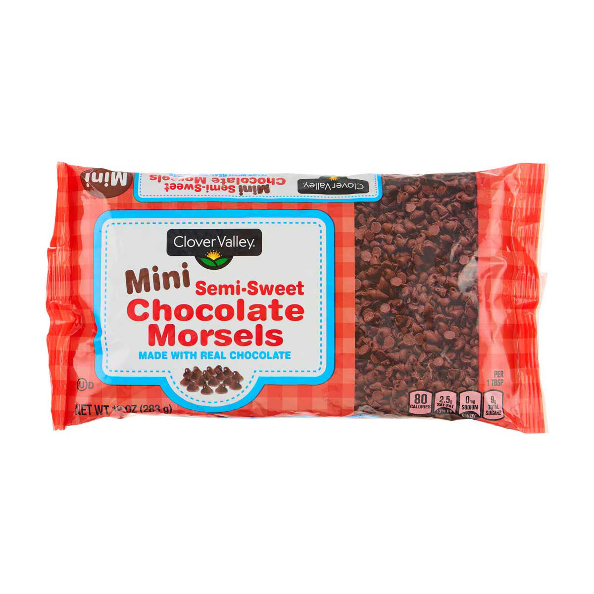 Clover Valley Mini Semi-Sweet Chocolate Morsels, 10 oz
